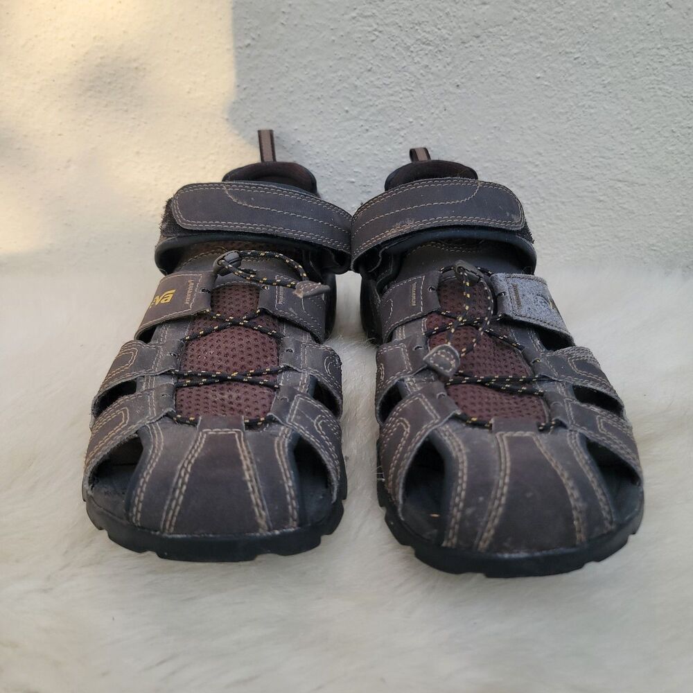 Teva Men's Forebay Water Sandals S/N1001116 Fisherman Hiking Shoes Brown Size 11
